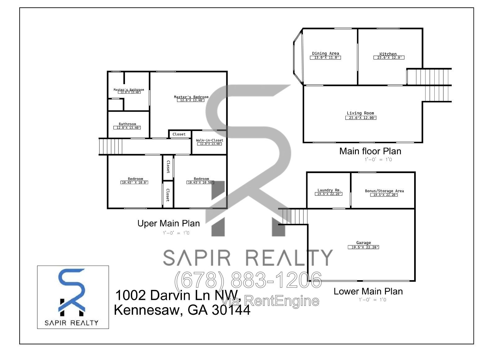 Charming 3-Bed Oasis with 2 Full Baths in Kennesaw – Your Perfect 1264 Sq Ft Retreat! property image