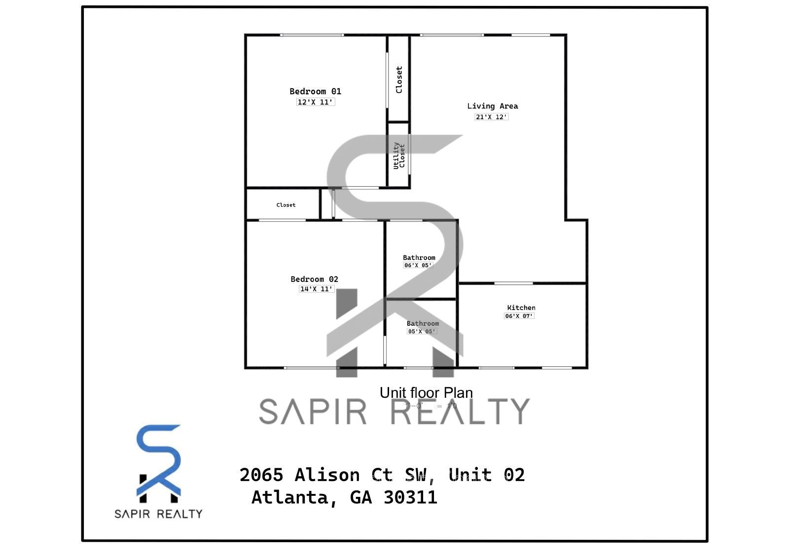 Newly Updated All-Electric 2BR/1.5BA in Campbelton Rd property image
