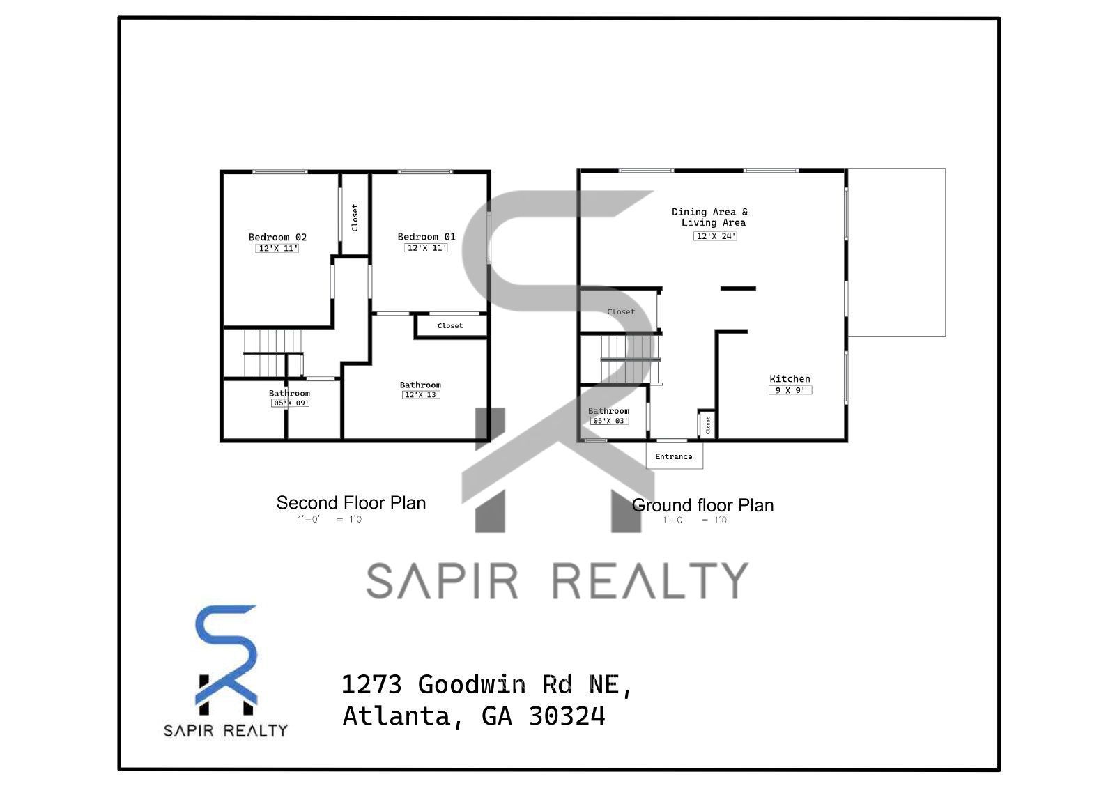 Modern Elegance Awaits – 2 Bed, 2.5 Bath at 1277 Goodwin Rd NE #1273 property image